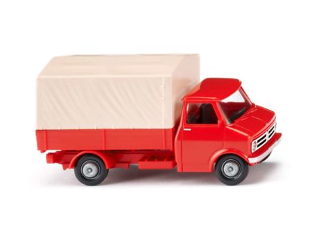Wiking HO Pritschen-Lkw (Bedford) - blutorange