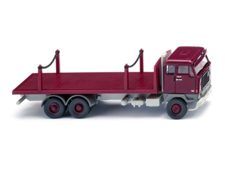 Wiking HO Rungenpritschen-Lkw (Volvo F88) - weinrot