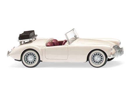 Wiking HO MG A Roadster - perlweiß