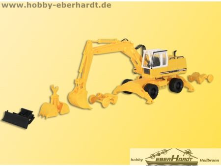 Kibri H0 LIEBHERR Mobilbagger A922 mit Anbaugeräten 