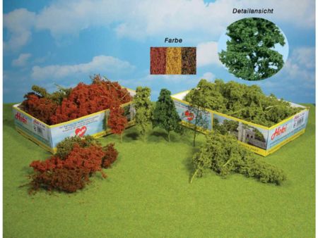Heki  Laubbäume u. Büsche, 15 Stück herbstlich