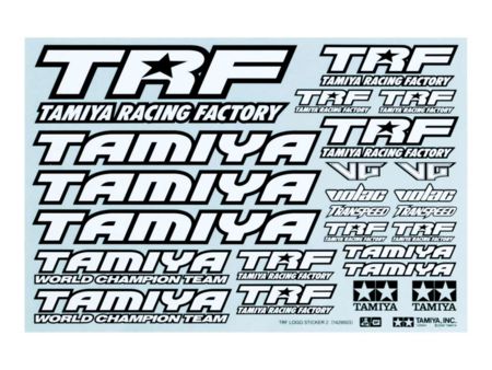 Tamiya TRF Sticker-Set schwarz/weiss