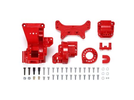 Tamiya TA-01/02 B-Teile Getriebegeh. Hinten rot