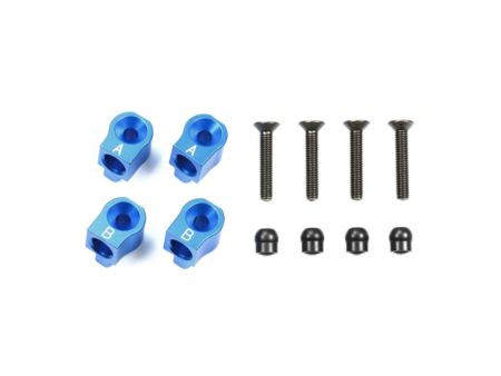 Tamiya M-07C Alu Querlenkerhalter hi./+0,5 blau