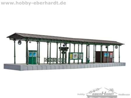 Kibri H0 Bahnsteig Zell an der Moselmit LED-Beleuchtung
