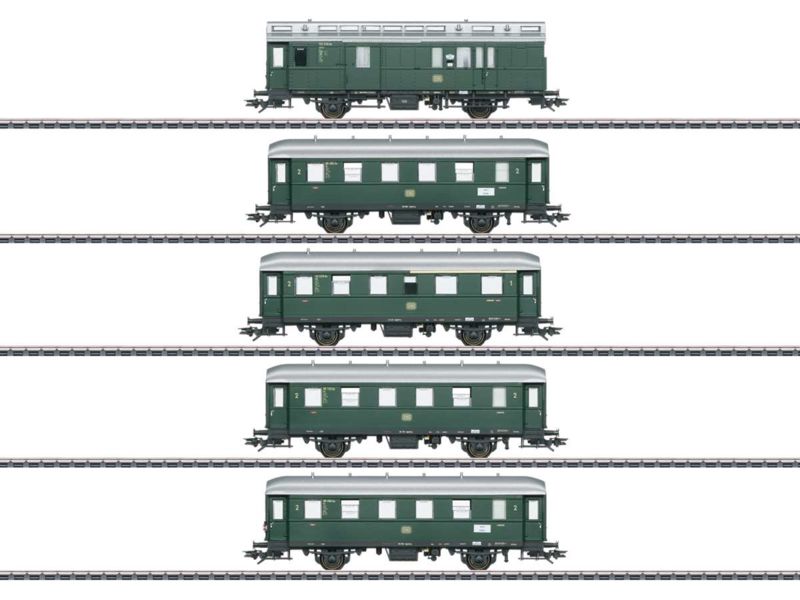 Märklin HO Reisezugwagen-Set DB 5 teilig Ep.III