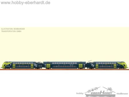 Brawa H0 Twindexx Triebzug DB, Epoche VI, DC BASIC+ [3]