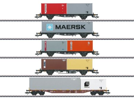 Märklin HO Containerwagen-Set (5 Wagen) DB
