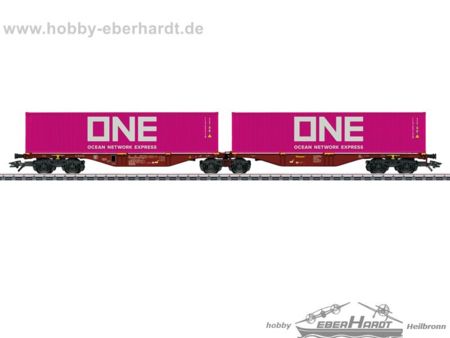 Märklin  HO  Doppel-Tragwagen Touax B