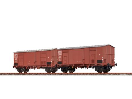 BRAWA  H0 Spitzdachwagen F FS, 2er-Set III