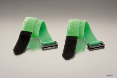 Klettg. 25x300mm Fluor-Gruen 2 St.      