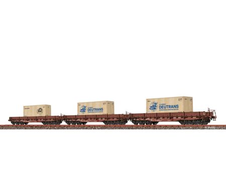 BRAWA  H0 Schwerlastwagen Samm-u [4818] DR, 3er-Set IV