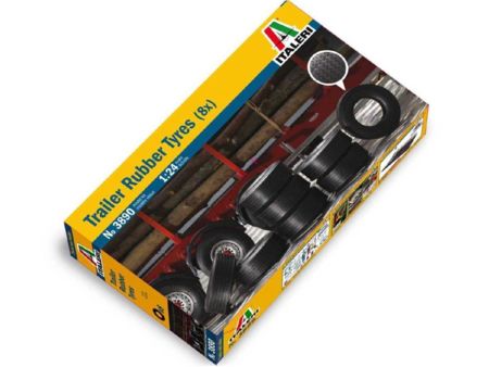Italieri 1:24 Anhänger-Reifen (8x)