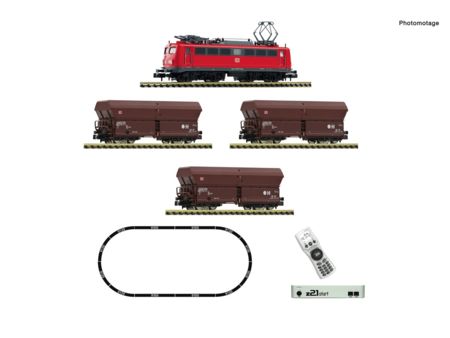 Fleischmann N z21 Startset: E-Lok BR 140 mit Güterzug, DB