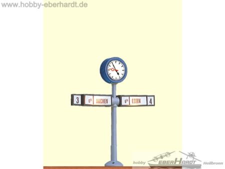 Brawa H0 Bahnhofsuhr mit Richtungsanzeiger