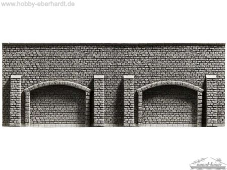 NOCH H0 Arkadenmauer,XL66,8x12,5cm