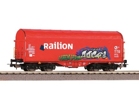 Piko Schiebeplanenwagen Railion NS V mit Graffiti