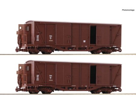 Roco HO 2-tlg. Set: Gedeckte Güterwagen, ÖBB   