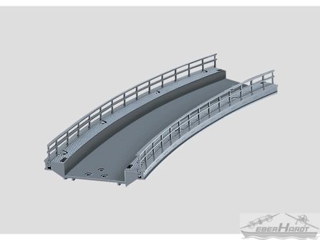 Märklin  HO  Rampenstück geb. r 360 mm