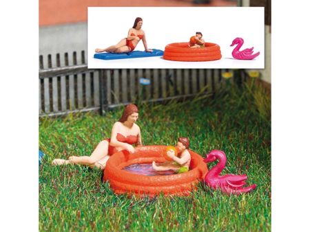 Busch HO Action Set: Planschbecken