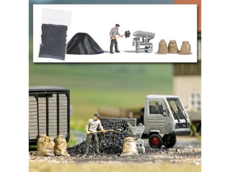 Busch HO Action Set: Kohle wiegen