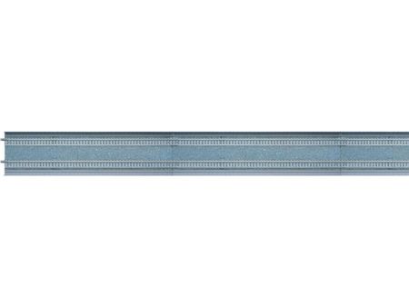 TOMYTEC 2 Doppelgleise, gerade, in geschot. Viaduktbet., je 