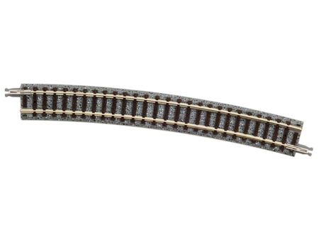 TOMYTEC 4 Gleise, gebogen, in Schotterbettung, 15°, r 541 mm