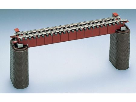 TOMYTEC Stahlträgerbrücke, 140 mm, rot