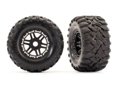 TRAXXAS Reifen auf Felge montiert Felge schwarz Maxx All-Ter