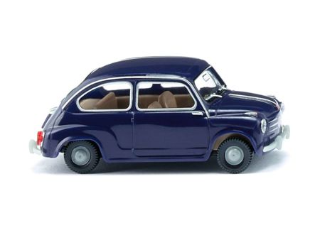 Wiking HO Fiat 600 - dunkelblau