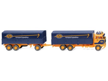 Pritschenhängerzug (Volvo F89