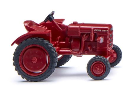 Wiking HO Fahr Schlepper - purpurrot