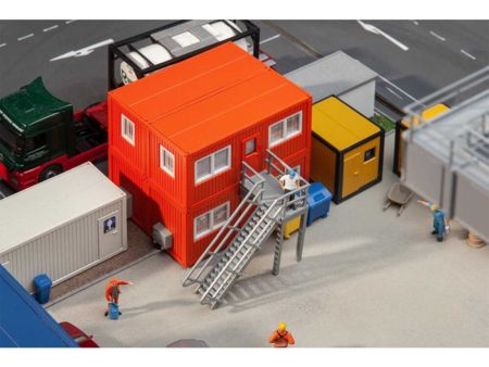 Faller 4 Baucontainer, orange