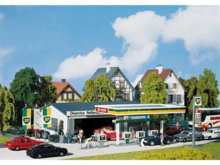 Faller HO Tankstelle mit Servicegebäude