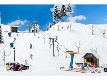 Faller HO  Schlepplift mit Kiosk