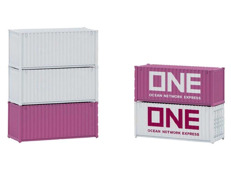 Faller H0 20' Container ONE, 5er-Set