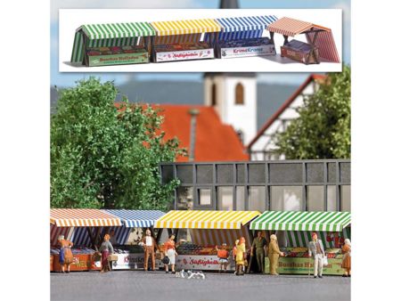 Busch HO 4 Marktstände
