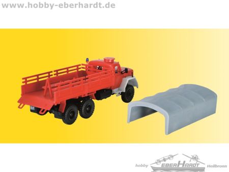 Kibri H0 Feuerwehr MAGIRUS Jupiter mit Pritscheund Plane