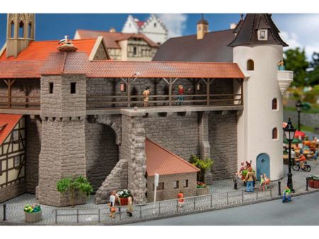 Faller HO Altstadtmauer mit Anbau