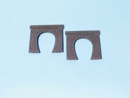 Heki  Tunnelportale eingleisig H0, 2 Stück