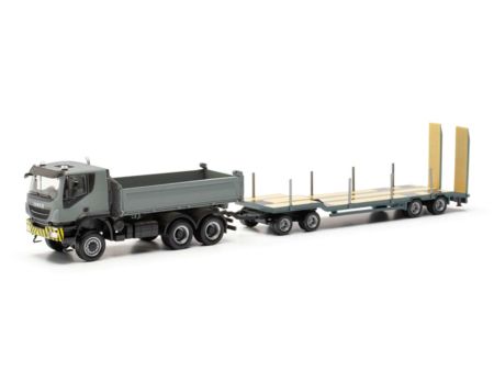 Herpa HO  Iveco Trakker 6x6 Ki-LKW+Anh.