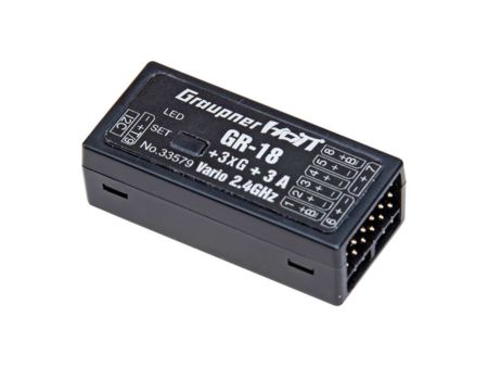 Graupner GR-18 + 3xG + 3A + Vario HoTT- 2.4 GHz Empfänger