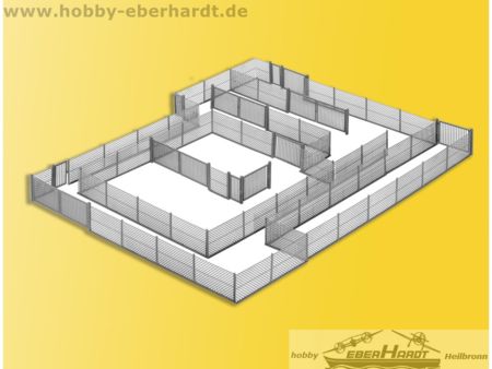 Kibri H0 Maschendrahtzaun, grau