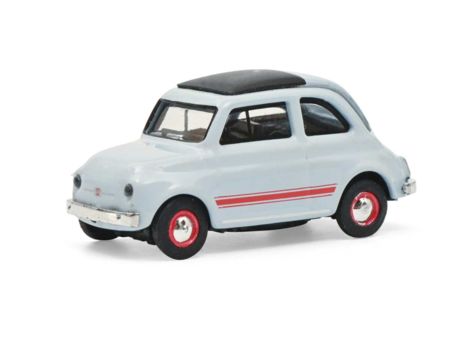 Schuco Fiat 500 Sport blau/grau 1:87