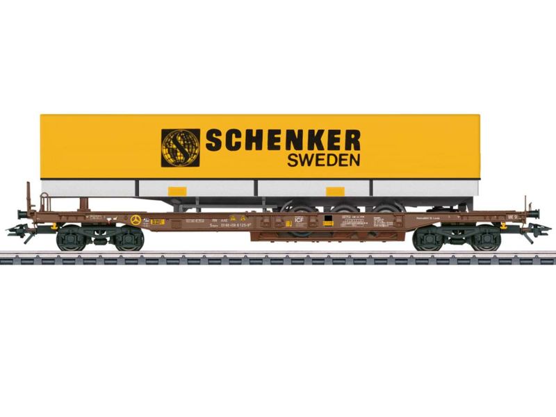 Märklin HO Taschenwagen AAE Schenker Schweden