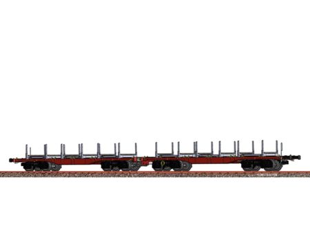 BRAWA  H0 Drehgestellflachwagen Sggrrs VTG VI