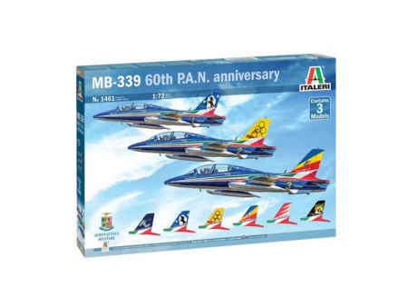 Italieri 1:72 3er Set Aermacchi MB-339 PAN 60Jah.