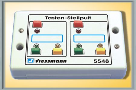 Viessmann Tasten-Stellpult, rückmeldefähig, 3-begriffig 