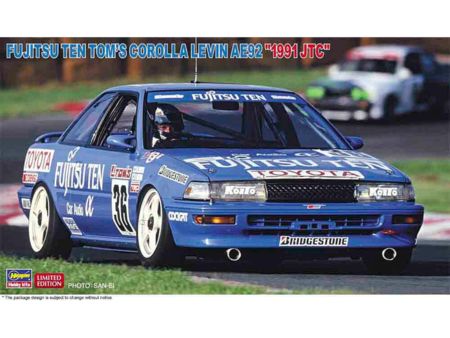 HASEGAWA 1/24 Fujitsu Ten Tom's Corolla Levin AE92, 1991 JTC