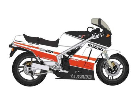Hasegawa 1/12 Suzuki RG400I, rot/weiss